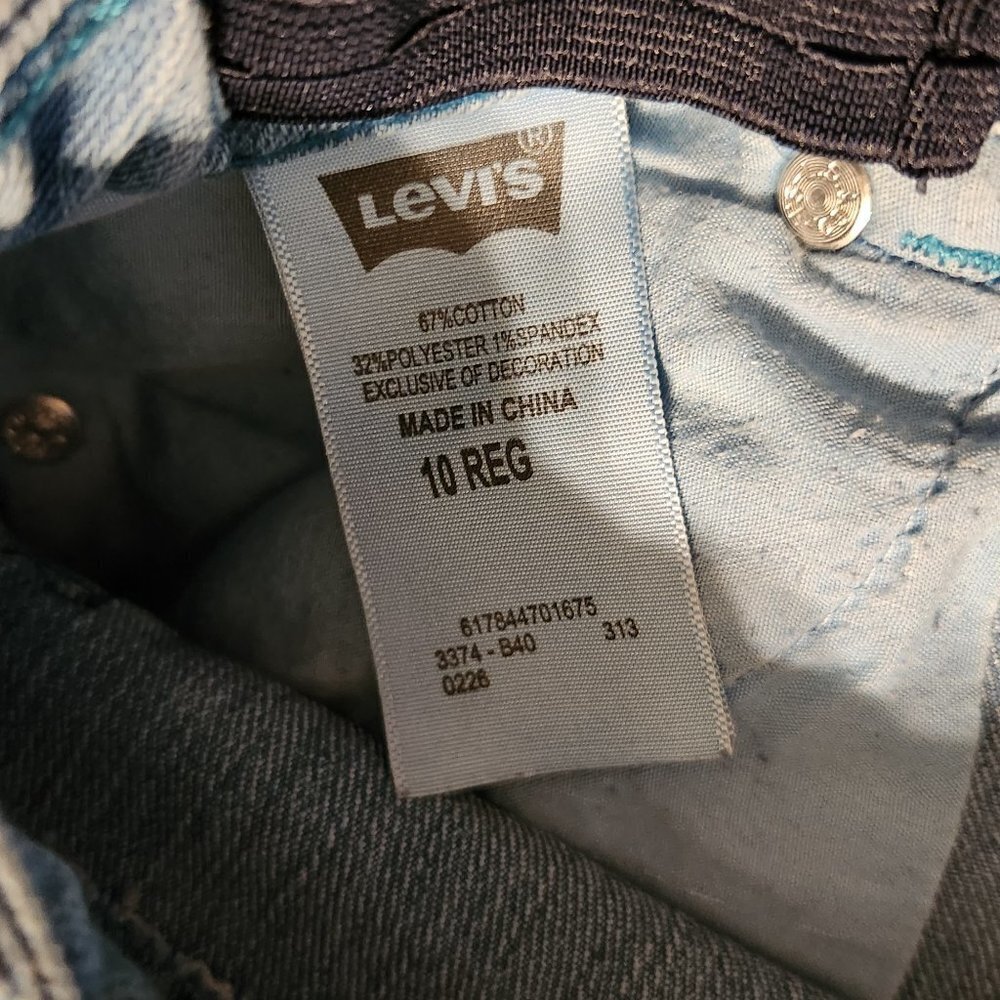 Levi's Girls Light Blue Jeans Sz 10 EUC - Picture 4 of 10